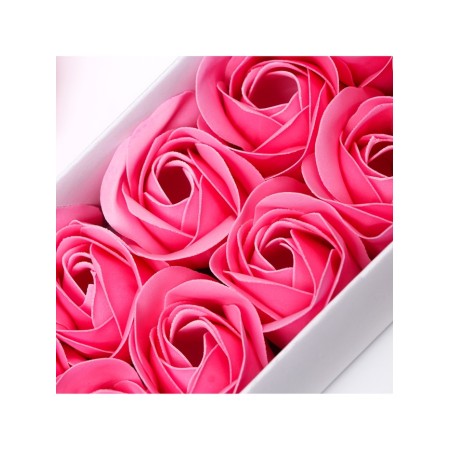 Soap roses, pink, set of 10 pcs.-12
