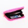 Children's wallet with a zipper, pink color