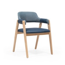 The dining room Combo, the frame of the beech, fabric polyester, the color of Pacific Ocean Blue