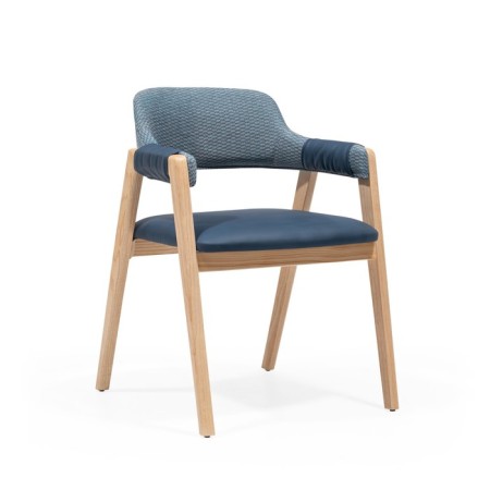 The dining room Combo, the frame of the beech, fabric polyester, the color of Pacific Ocean Blue