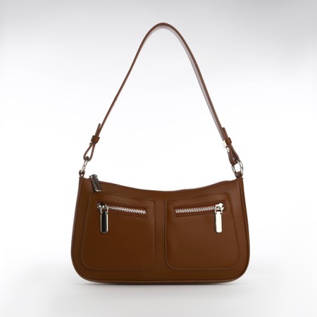 Female bag Textura, small size, brown color