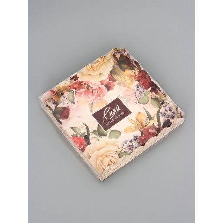 Cookie box, confectionery packaging, "shine", 18 x 18 x 3 cm-1