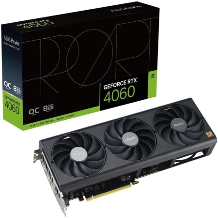 The ASUS PCI-E 4.0 PRART -RTX4060-O8G NVIDIA GeForce RTX 4060 8192MB 128 GDDR6 2550/102933-6