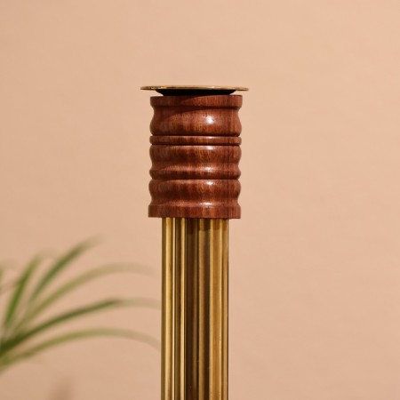 Garrette's candlestick 25 cm, shisham tree-5