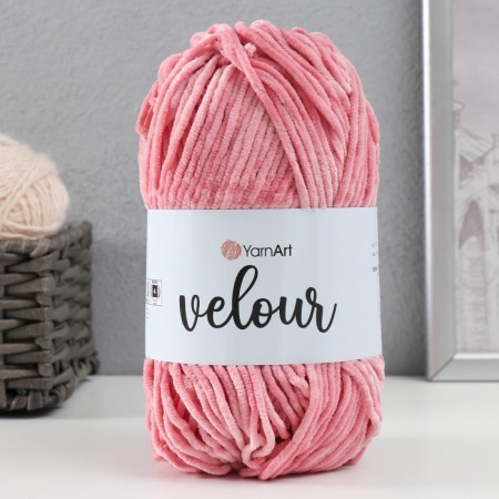 Yarn "Velour" 100% micropoliester 170m/100g (862 clover)-4