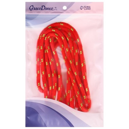 Crap for rhythmic gymnastics Grace Dance, 3 m, red/light green color-3
