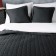 Set "Ibiza": a bedspread 160 x 220 cm, pillowcases 40 x 40 cm - 2 pcs, dark - gray