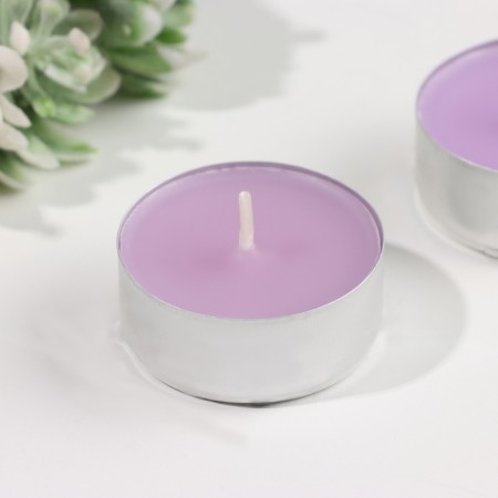 A set of tea candles aromatic "flowers", 3.8x1.6 cm, 3.5 hours, 12 g, 6 pieces-2
