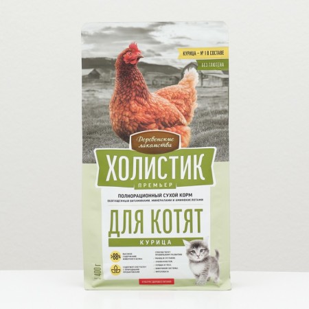Dry food Holistic Prime Minister "District Goods", for kittens, chicken, 400 g-1