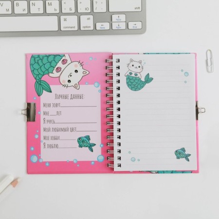 Notebook on the lock "Shihi", A6, 50 sheets.-1