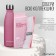 Fitness and yoga mat, 183x61x0.6 cm, gray/pink color