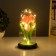 Nightlight "tulips" LED 3HAAA pink 10.5x10.5x22cm