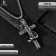 Pendant "Cross" with a snake, color black silver, l = 70 cm