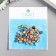 Tops for creativity plastic "Bright stripes" Semsariki set 50 pcs 0.8x0.8 cm