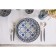 Plate Ceramic Dailayna "Dyra", D = 22 cm, blue color