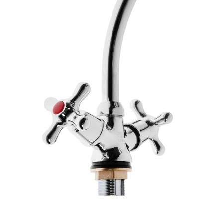 Mixer for the Slumber Center Slumber 11457, two -wound, on a nut, high spout, chrome-1