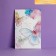 Birthday card!" embossing, textured paper, watercolor butterflies, 12 x 18 cm