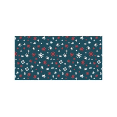 Basket for storing things "Snowflakes on a blue background", size 35x50 cm
