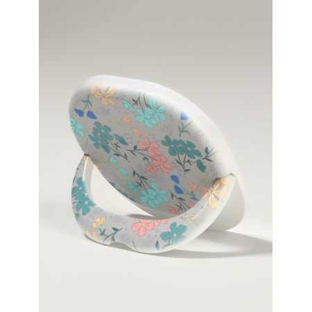 Pocket mirror “pattern”, with a stand, 8 × 8 cm, white color-2