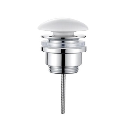 Bottom valve Ledeme L67W, for a shell, brass, white cover