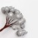 Decorative berries, silver, 7 × 6 × 7 cm, 40 berries