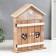 Klyuchnitsa tree 6 hooks "House with heart shutters" 29.5x22.5x6 cm