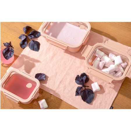 Container for baking, storage and carrying of products in the Smart Solutions cover, beige color, 640 ml-12