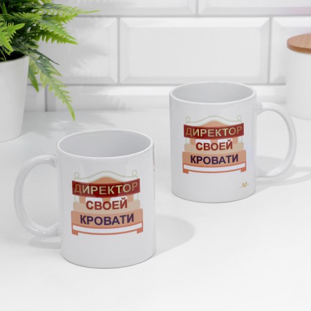 Sublimation "Director of his bed" 320 ml, with application