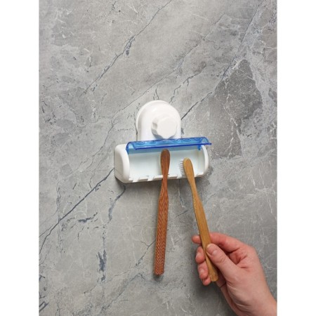 Holder for dental brushes on a vacuum suction cup “White Collection”-9