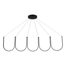 Suspension lamp ST LUCE. SL6202.413.01. Heit. 1x68 W, LED, 3000K, 1715 LM, 155x cm, black color