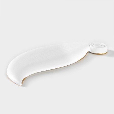 Fruit dish "leaf", 27 × 10.5 × 1.5 cm, white color-2