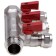 Universal collector Aqualink, 3/4 "X3/4" x16 mm, internal/outer, 3 exits, European fabric