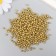 Set of beads "needlework" plastic, diameter 4 mm, 25 g, gold