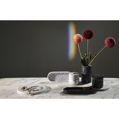 Bergenson Bjorn Marm tray, black marble, 25x10 cm, color black marble-2