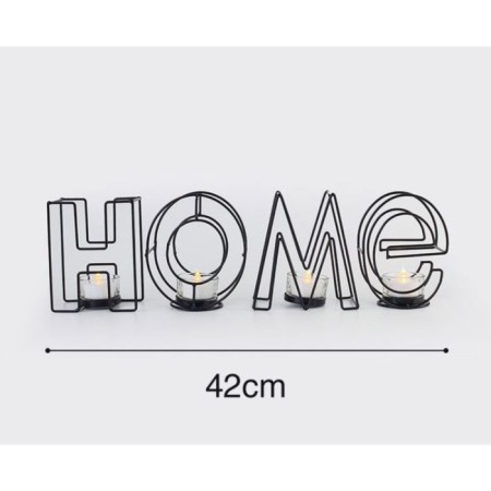 Summary of the metal desktop "Home", 13.5 x 42 cm, black-3