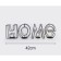 Summary of the metal desktop "Home", 13.5 x 42 cm, black