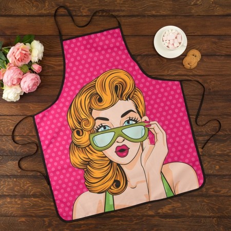 Apron Ethel Love Life "Doll" 70x80cm, 100%PE