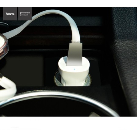 Hoco Z2, USB car charger - 1.5 a, white-4