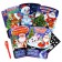 Neon cards "New Year", in the set of 5 pcs., Mix