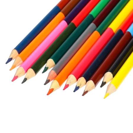 Color pencils, 24 colors, trihedral, Masha and bear-2