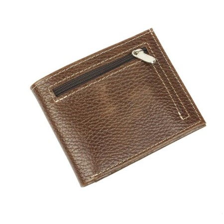 Purse, button, brown color