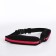 Waist bag for a zipper, black/pink color