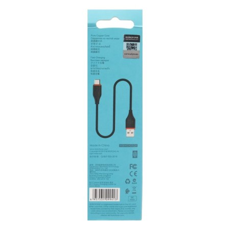 Cable Borofone BX17, Micro USB - USB, 2.4 A, 1 m, black-3