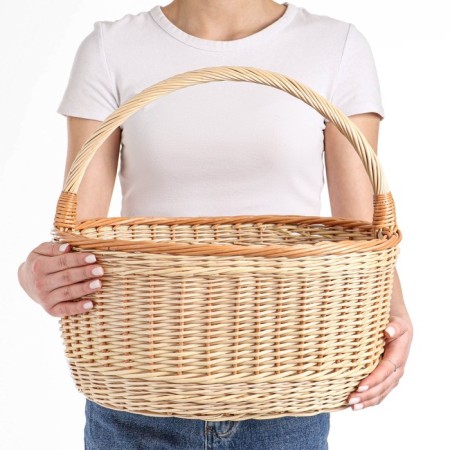 Board basket, 15 l, bottom - 34x21, top - 43x33, h = 19 (37) cm