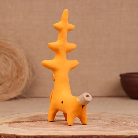 Abashevskaya toy "Deer-Drevo", 10x7x14 cm, Kukushkin I.I.-2