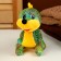 Soft toy "Dracos", shiny, 17 cm, green color