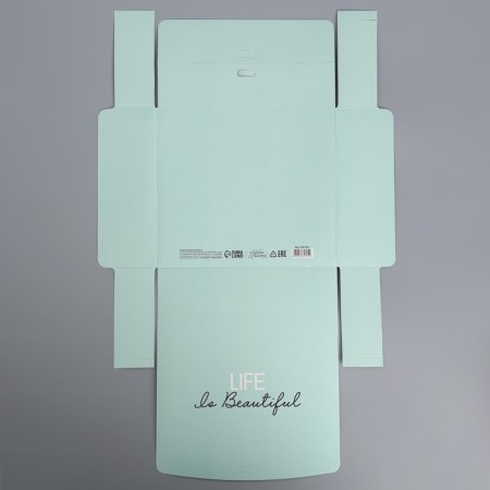 Gift folding box, packaging, “congratulations”, 20 x 18 x 5 cm, without tape-5