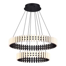 Люстра подвесная St Luce. SL6203.403.65. Estense. 1х65 Вт, LED, 3000K, 5200 Lm, 60х60х60 см, цвет чёрный