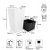 Kashpo Urbi Square, 2 subjects: internal and outer capacitance, 11 and 26.6 l, white color