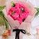 Exclusive bouquet of soap roses, fuchsia color, 11 pcs